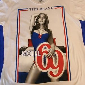 TMLS White Sexy Motel 69 Tshirt